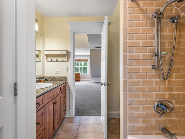 2207 N Elmkirk Pkwy N, Mchenry, IL 60051 - full bath with vanity, tub / shower combination, and tile patterned floors