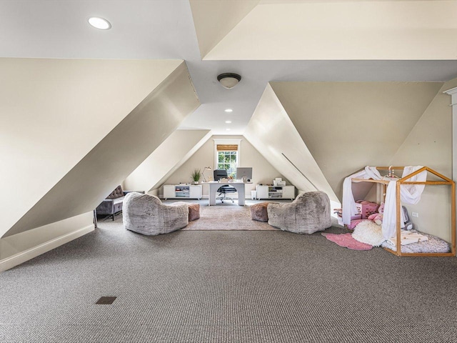 2207 N Elmkirk Pkwy N, Mchenry, IL 60051 - bonus room featuring lofted ceiling, carpet floors, and recessed lighting