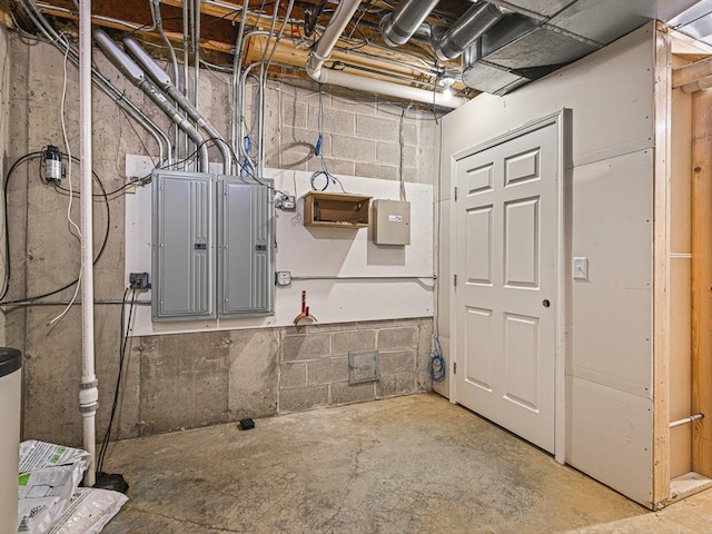 2207 N Elmkirk Pkwy N, Mchenry, IL 60051 - unfinished below grade area with electric panel