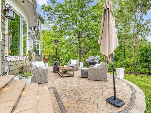 2207 N Elmkirk Pkwy N, Mchenry, IL 60051 - view of patio featuring an outdoor hangout area and a grill