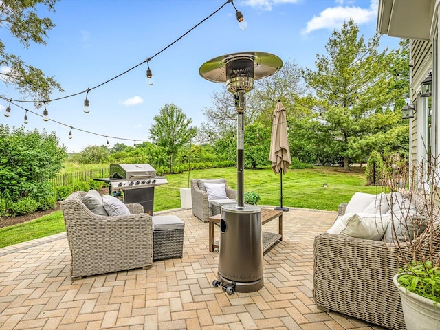 2207 N Elmkirk Pkwy N, Mchenry, IL 60051 - view of patio / terrace with an outdoor living space and area for grilling