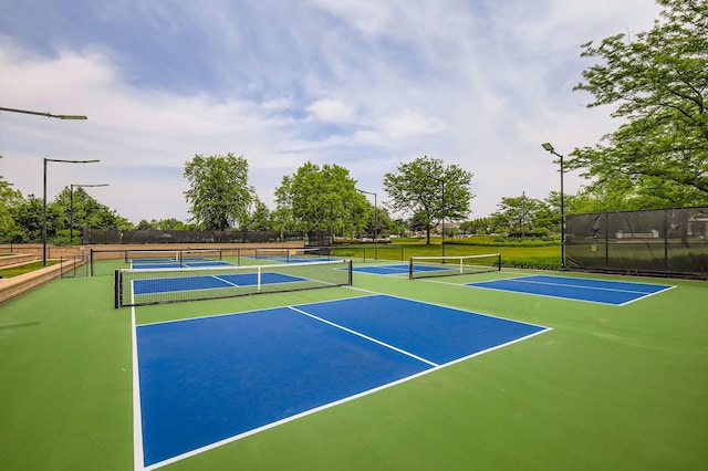 13490 Honeysuckle Dr, Huntley, IL 60142 - view of tennis court with community basketball court