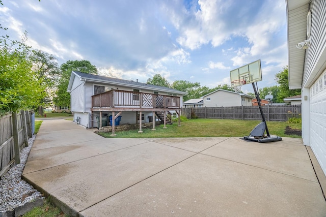 2110 Sanford Ave, New Lenox, IL 60451 - back of property with a deck, stairs, and a patio area