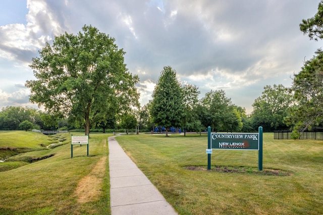 2110 Sanford Ave, New Lenox, IL 60451 - view of property's community with a lawn