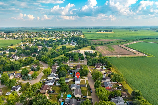 2110 Sanford Ave, New Lenox, IL 60451 - aerial view of property's location featuring rural landscape and large plots for crops
