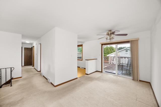 2110 Sanford Ave, New Lenox, IL 60451 - empty room featuring light colored carpet and a ceiling fan