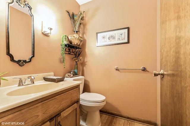 920 Barnside Rd, New Lenox, IL 60451 - bathroom featuring vanity and wood finished floors
