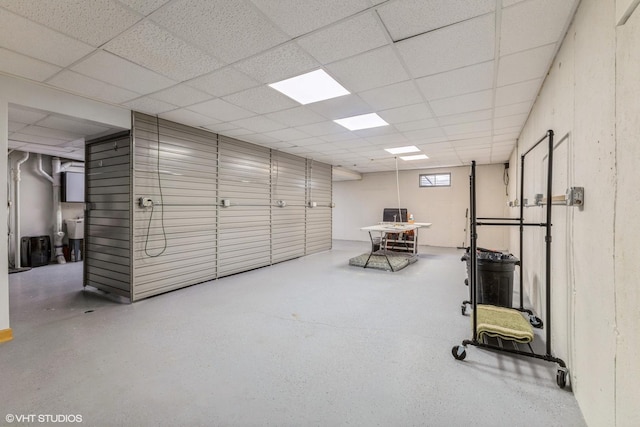 920 Barnside Rd, New Lenox, IL 60451 - office with a drop ceiling and speckle patterned floor