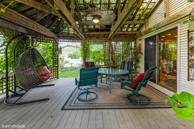 920 Barnside Rd, New Lenox, IL 60451 - deck with outdoor dining space