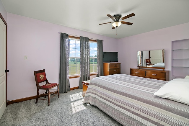 4751 N 5500w Rd, Kankakee, IL 60901 - bedroom featuring light carpet and a ceiling fan