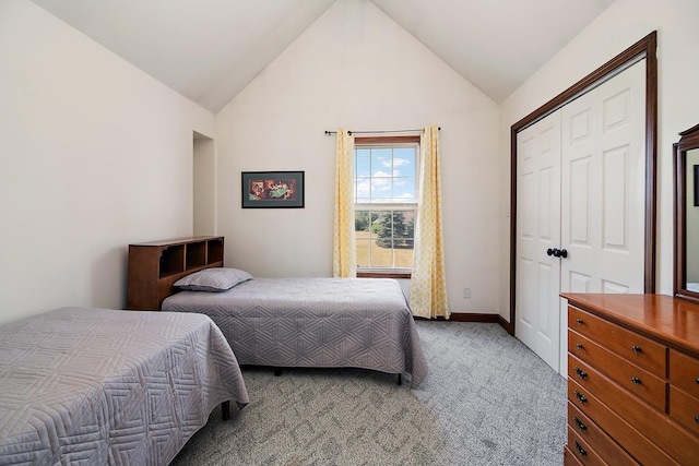 4751 N 5500w Rd, Kankakee, IL 60901 - carpeted bedroom featuring vaulted ceiling and a closet