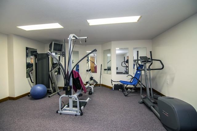 4751 N 5500w Rd, Kankakee, IL 60901 - exercise area with baseboards