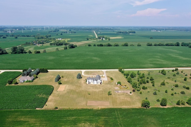 4751 N 5500w Rd, Kankakee, IL 60901 - aerial overview of property's location with rural landscape and rows of crops