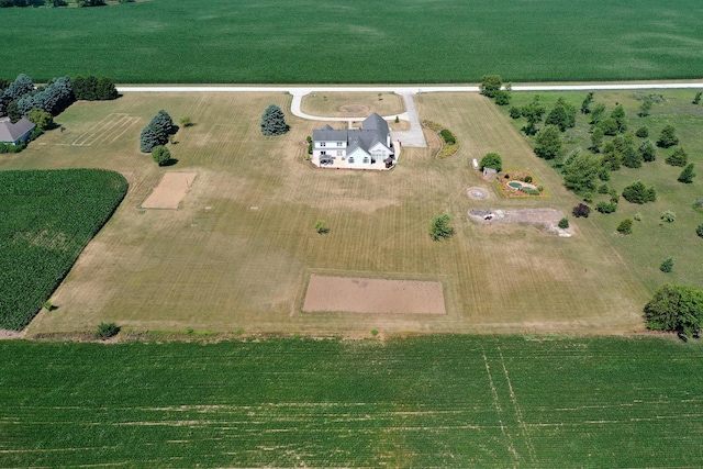 4751 N 5500w Rd, Kankakee, IL 60901 - aerial view of property and surrounding area with rural landscape