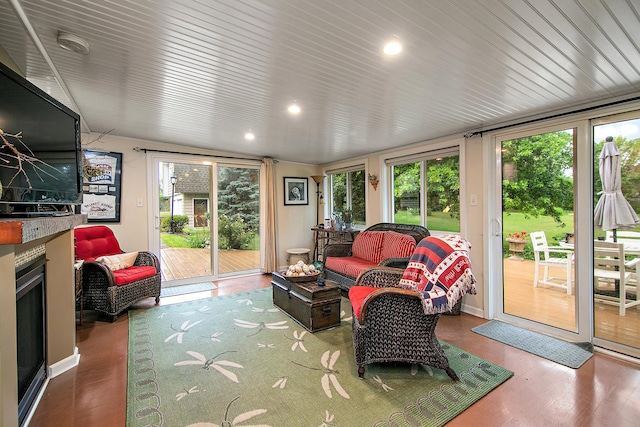 15630 Le Claire Ave, Oak Forest, IL 60452 - sunroom / solarium with wood finished floors and recessed lighting
