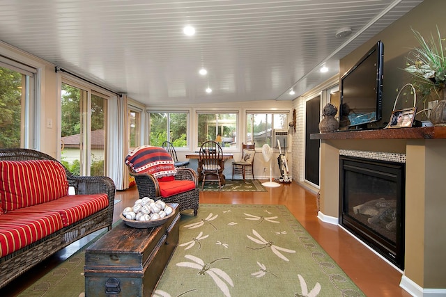 15630 Le Claire Ave, Oak Forest, IL 60452 - sunroom / solarium with wood finished floors and baseboards