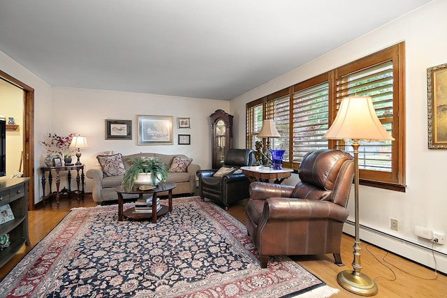 15630 Le Claire Ave, Oak Forest, IL 60452 - living area with wood finished floors and a baseboard radiator