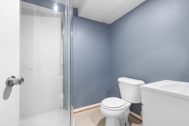 2225 National Sewing Ave, Belvidere, IL 61008 - full bathroom with a shower stall, vanity, and tile patterned flooring