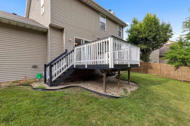 2225 National Sewing Ave, Belvidere, IL 61008 - rear view of property with a wooden deck and a chimney