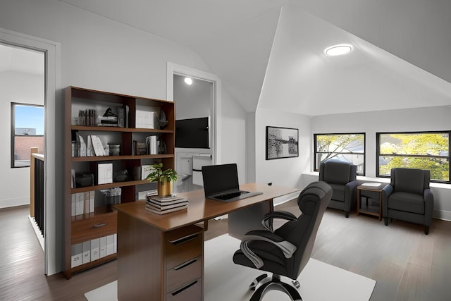 2305 W 111th Pl, Chicago, IL 60643 - office space featuring wood finished floors and lofted ceiling