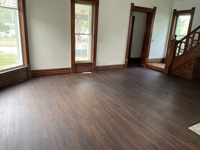 355 N 5th St, Sheldon, IL 60966 - spare room with dark wood-style floors and plenty of natural light