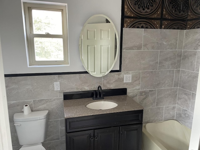 355 N 5th St, Sheldon, IL 60966 - bathroom with vanity and tile walls