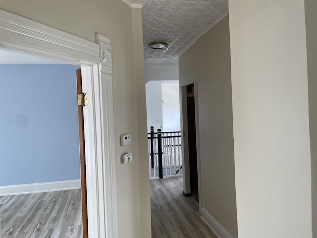 355 N 5th St, Sheldon, IL 60966 - hall with wood finished floors and an ornate ceiling
