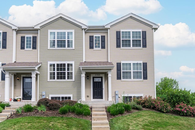 2366 Aurora Dr, Pingree Grove, IL 60140 - view of front of house featuring a front lawn