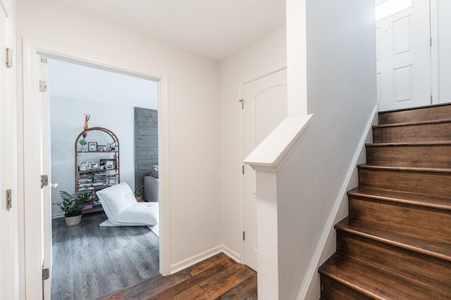 2366 Aurora Dr, Pingree Grove, IL 60140 - stairs featuring wood finished floors and baseboards
