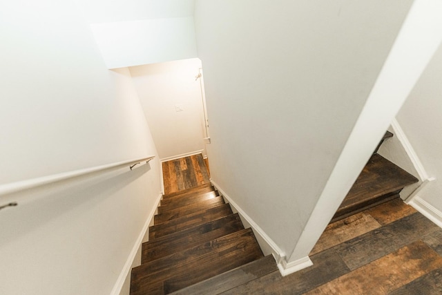 2366 Aurora Dr, Pingree Grove, IL 60140 - staircase with hardwood / wood-style flooring
