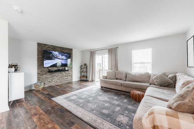 2366 Aurora Dr, Pingree Grove, IL 60140 - living room featuring hardwood / wood-style flooring
