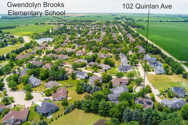 102 Quinlan Ave, Dekalb, IL 60115 - aerial perspective of suburban area