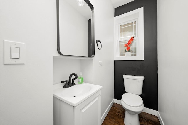 2101 S 48th Ct, Cicero, IL 60804 - half bathroom with vanity and wood finished floors
