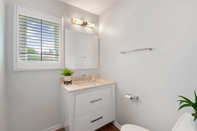 401 Kerry Ct, Prospect Heights, IL 60070 - half bathroom with vanity and plenty of natural light