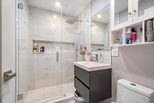 1017 Dell Rd, Northbrook, IL 60062 - bathroom with vanity and a marble finish shower