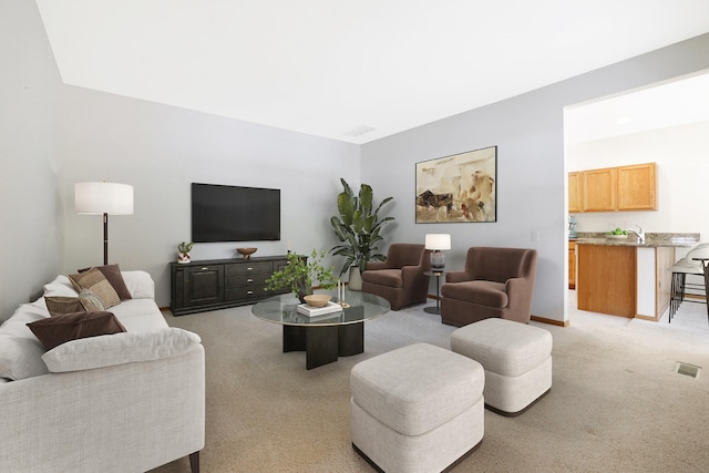 12243 Quail Ridge Dr, Huntley, IL 60142 - living room featuring light colored carpet