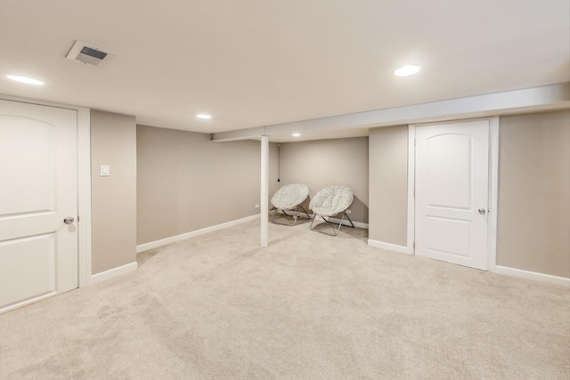 5921 N Navarre Ave, Chicago, IL 60631 - finished below grade area with carpet flooring and recessed lighting