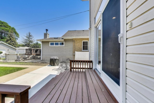 5921 N Navarre Ave, Chicago, IL 60631 - deck with area for grilling and a patio area