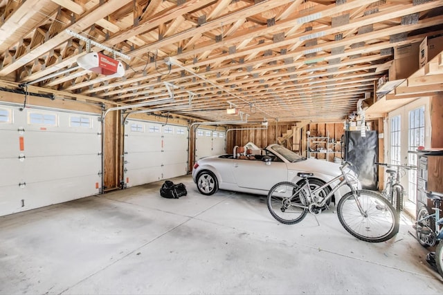 5921 N Navarre Ave, Chicago, IL 60631 - garage with a garage door opener and freestanding refrigerator