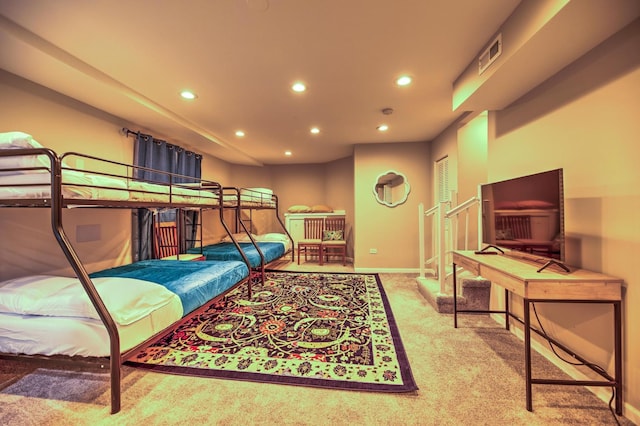 2718 W Washington Blvd, Chicago, IL 60612 - bedroom featuring recessed lighting and carpet floors