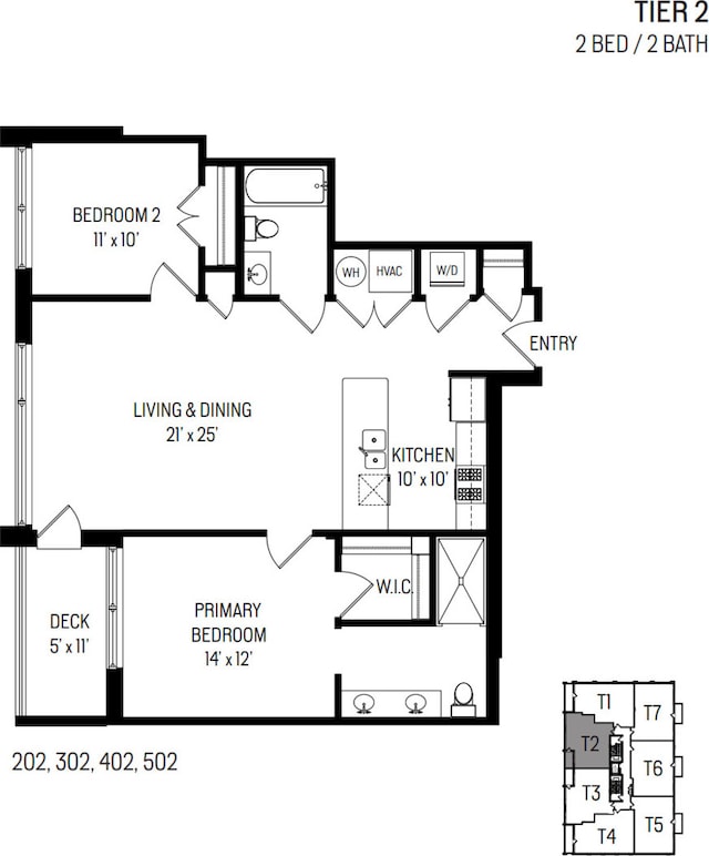 3204 N Kostner Ave Unit 502, Chicago, IL 60641 - view of room layout
