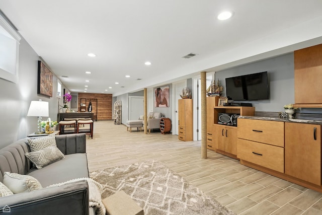 7515 W Roscoe St, Chicago, IL 60634 - living area featuring recessed lighting and light wood-type flooring