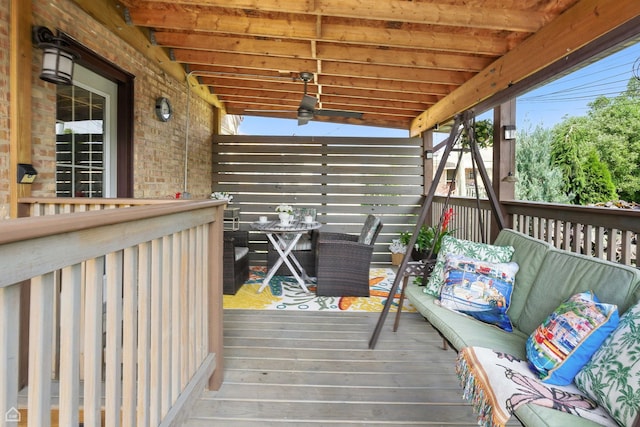 7515 W Roscoe St, Chicago, IL 60634 - view of wooden deck