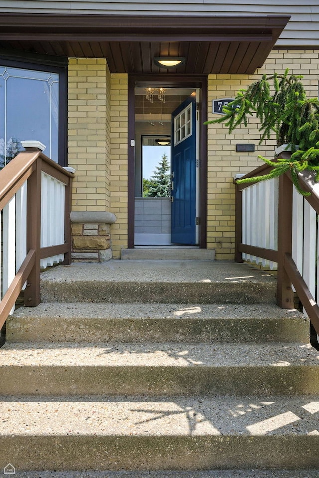 7515 W Roscoe St, Chicago, IL 60634 - entrance to property featuring brick siding