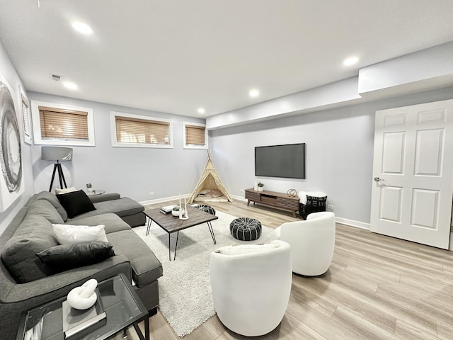 1617 N Hermitage Ave Unit 1S, Chicago, IL 60622 - living room with light wood-style floors and recessed lighting