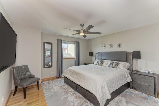 807 Harris Ln Unit 807, Romeoville, IL 60446 - bedroom with light wood-type flooring and ceiling fan