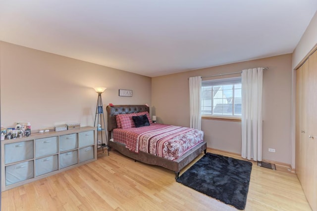 807 Harris Ln Unit 807, Romeoville, IL 60446 - bedroom with light wood-style flooring and a closet