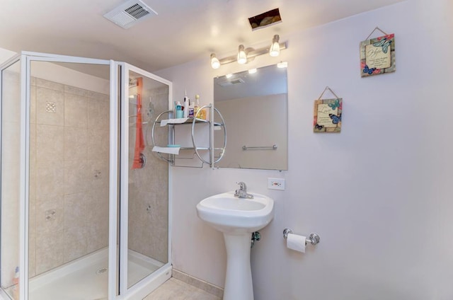 807 Harris Ln Unit 807, Romeoville, IL 60446 - bathroom with a stall shower and tile patterned floors