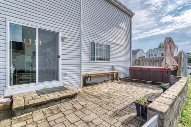 807 Harris Ln Unit 807, Romeoville, IL 60446 - view of patio with a hot tub