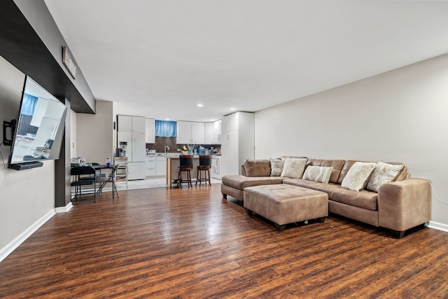 12351 W Warren Dr, Mokena, IL 60448 - living area featuring wood finished floors and recessed lighting